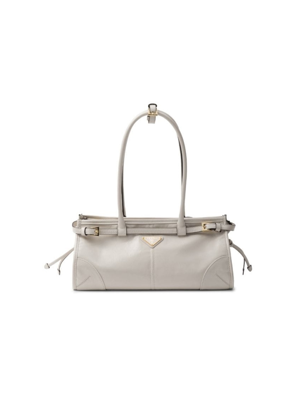 Кожаная средняя сумка Prada